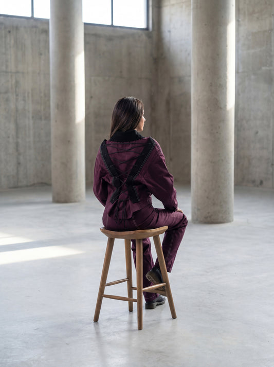 Oxblood Spine Set - Spine Line Jacket - KZN-003